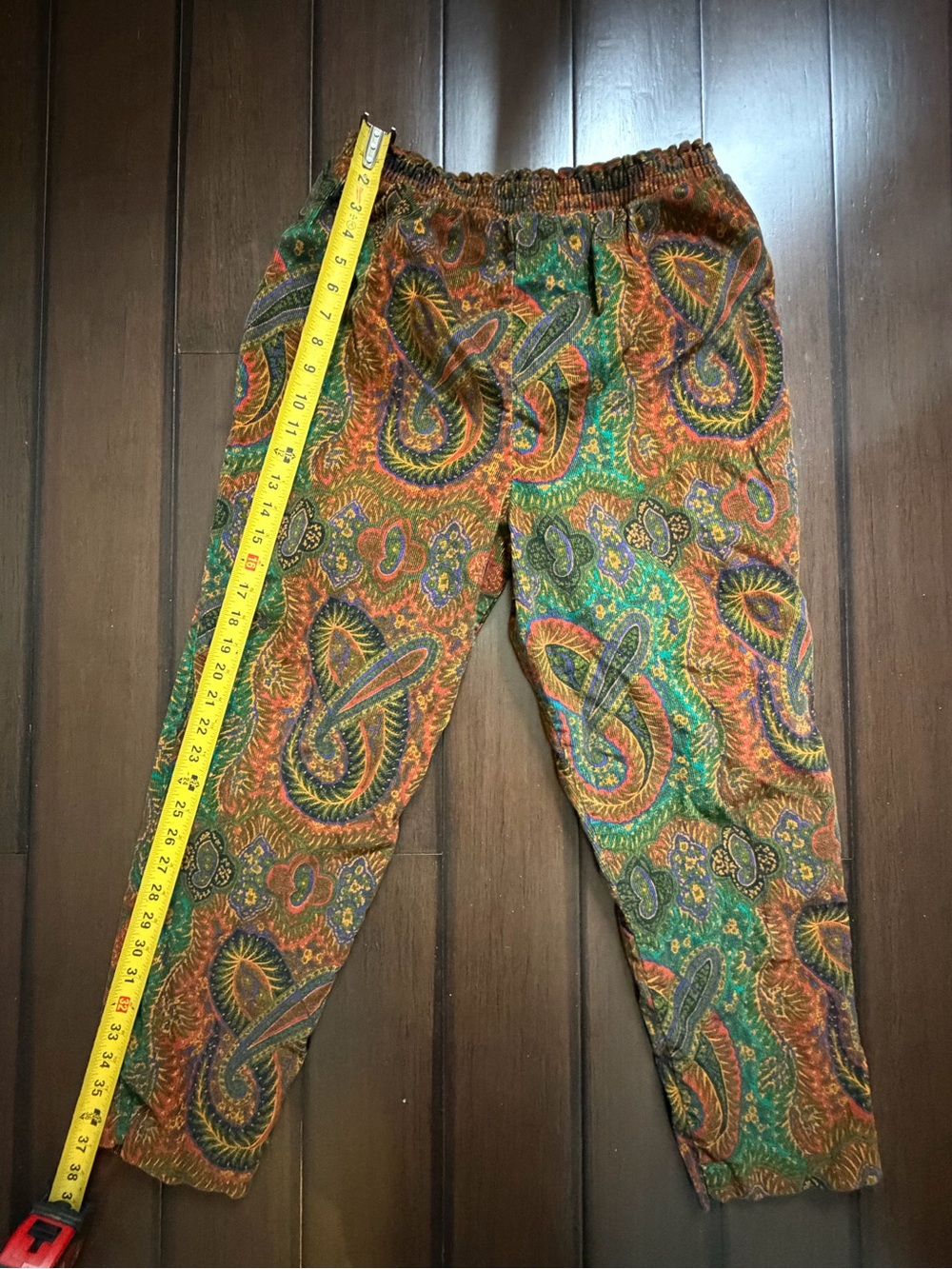 Corduroy paisley trousers - Picture 5 of 8